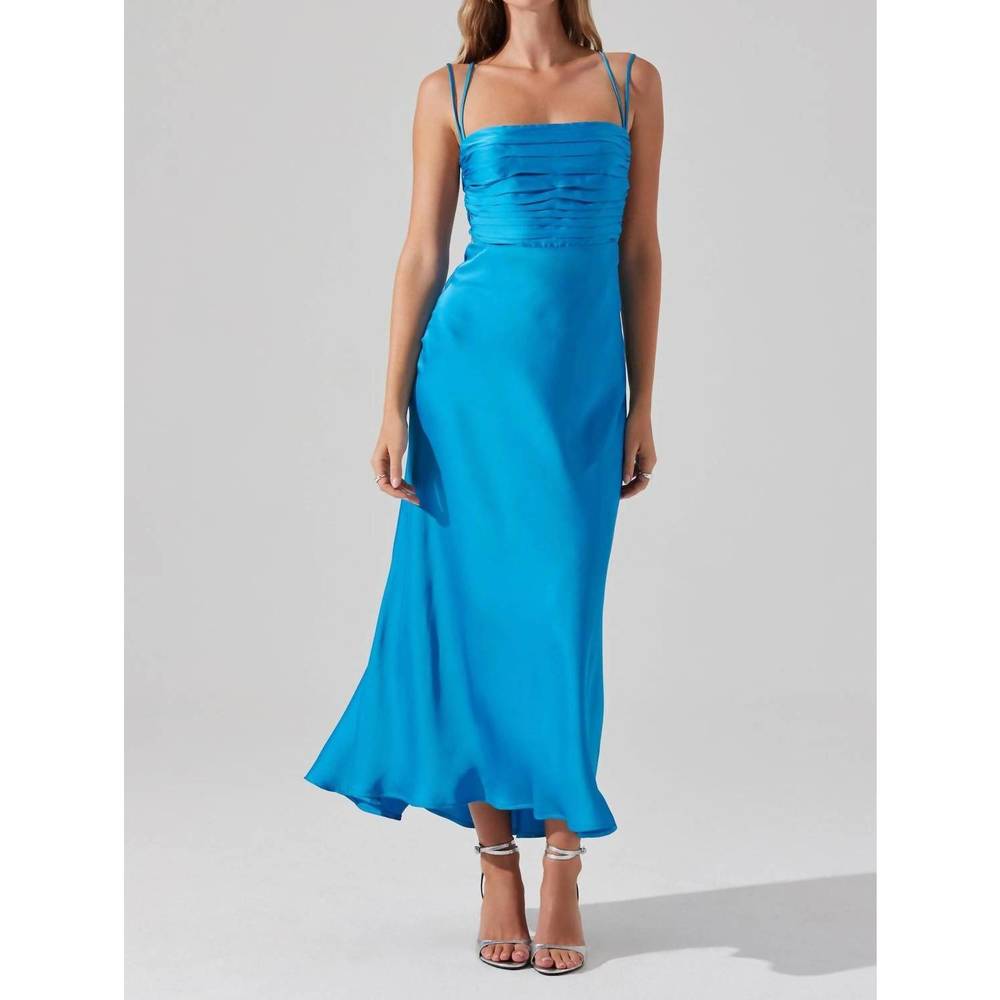 NEW ASTR antlia dress in turquoise blue - Picture 7 of 7